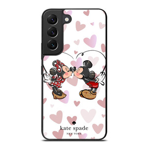 KATE SPADE NEW YORK LOGO MICKEY MINNEY MOUSE DISNEY KISS Samsung Galaxy S22 Plus Case Cover