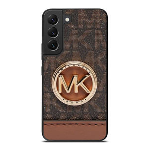 MICHAEL KORS LOGO MK WALLET BROWN Samsung Galaxy S22 Plus Case Cover