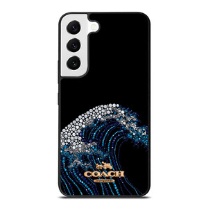 COACH NEW YORK LOGO DIAMOND WAVE Samsung Galaxy S22 Case Cover COACH NEW YORK LOGO DIAMOND WAVE Samsung Galaxy S22 Case Cover