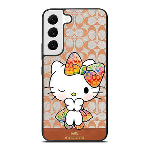COACH NEW YORK LOGO HELLO KITTY Samsung Galaxy S22 Case Cover
