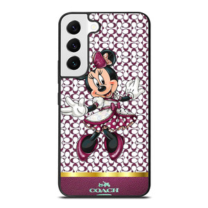 COACH NEW YORK LOGO MINNIE MOUSE DISNEY Samsung Galaxy S22 Case Cover
