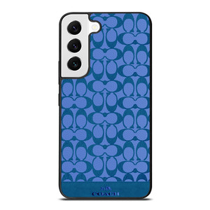 COACH NEW YORK LOGO PATTERN BLUE EMBLEM Samsung Galaxy S22 Case Cover