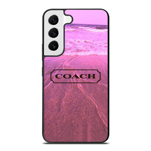 COACH NEW YORK LOGO PINK BEACH Samsung Galaxy S22 Case Cover