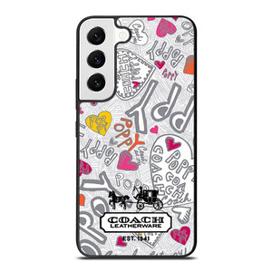 COACH NEW YORK LOGO POPPY COLORFUL Samsung Galaxy S22 Case Cover