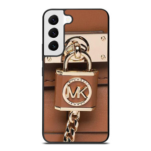 MICHAEL KORS LOGO MK PADLOCK BROWN Samsung Galaxy S22 Case Cover MICHAEL KORS LOGO MK PADLOCK BROWN Samsung Galaxy S22 Case Cover