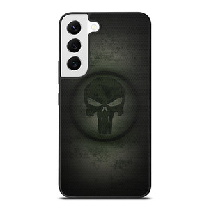 PUNISHER LOGO METAL CARBON Samsung Galaxy S22 Case Cover