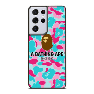 BAPE A BATHING APE CAMO Samsung Galaxy S21 Ultra Case Cover