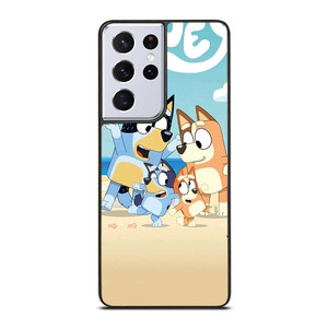 BLUEY HEELERS FAMILY CARTOON Samsung Galaxy S21 Ultra Case Cover