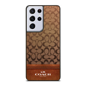 COACH NEW YORK ICON BROWN LOGO Samsung Galaxy S21 Ultra Case Cover COACH NEW YORK ICON BROWN LOGO Samsung Galaxy S21 Ultra Case Cover