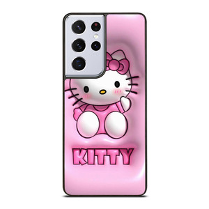 CUTE PINK HELLO KITTY Samsung Galaxy S21 Ultra Case Cover