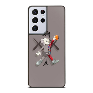 KAWS AIR JORDAN STUSSY Samsung Galaxy S21 Ultra Case Cover KAWS AIR JORDAN STUSSY Samsung Galaxy S21 Ultra Case Cover
