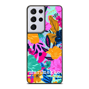 MARIMEKKO FLOWER COLORFUL PATTERN Samsung Galaxy S21 Ultra Case Cover