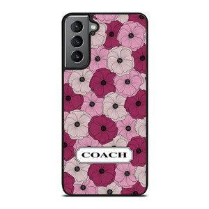 COACH NEW YORK LOGO PURPLE FLOWER Samsung Galaxy S21 Plus Case Cover COACH NEW YORK LOGO PURPLE FLOWER Samsung Galaxy S21 Plus Case Cover