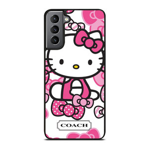 HELLO KITTY COACH NEW YORK PINK Samsung Galaxy S21 Plus Case Cover