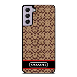 COACH NEW YORK BROWNLOGO PATTERN Samsung Galaxy S21 FE Case Cover