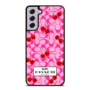 COACH NEW YORK LOGO CHERRY ICON Samsung Galaxy S21 FE Case Cover