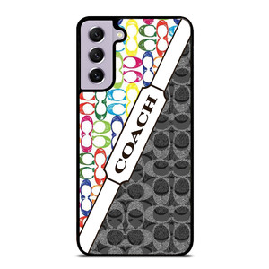 COACH NEW YORK LOGO COLORFULL BLACK ICON Samsung Galaxy S21 FE Case Cover