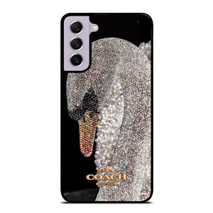 COACH NEW YORK LOGO DIAMOND SWAN Samsung Galaxy S21 FE Case Cover