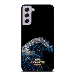 COACH NEW YORK LOGO DIAMOND WAVE Samsung Galaxy S21 FE Case Cover