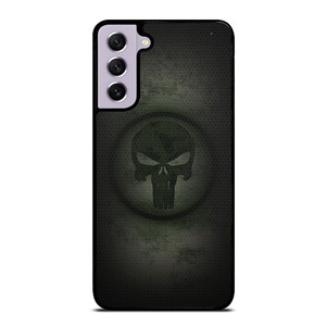 PUNISHER LOGO METAL CARBON Samsung Galaxy S21 FE Case Cover