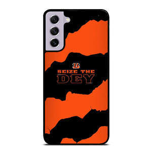 SEIZE THE DEY CINCINNATI BENGALS LOGO FOOTBALL TEAM Samsung Galaxy S21 FE Case Cover