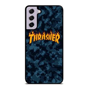 THRASHER SKATEBOARD CAMO BLUE Samsung Galaxy S21 FE Case Cover