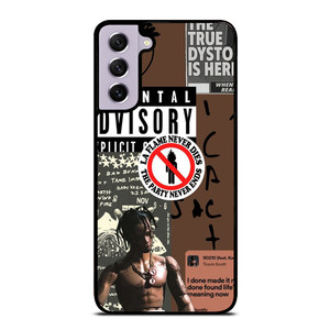 TRAVIS SCOTT RAPPER PARENTAL ADVISORY Samsung Galaxy S21 FE Case Cover TRAVIS SCOTT RAPPER PARENTAL ADVISORY Samsung Galaxy S21 FE Case Cover