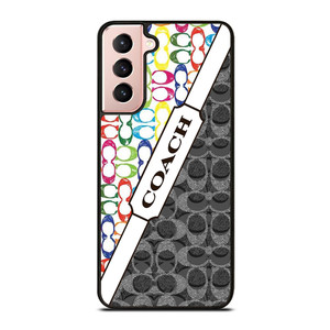 COACH NEW YORK LOGO COLORFULL BLACK ICON Samsung Galaxy S21 Case Cover COACH NEW YORK LOGO COLORFULL BLACK ICON Samsung Galaxy S21 Case Cover