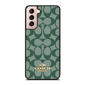 COACH NEW YORK LOGO GREEN ICONS Samsung Galaxy S21 Case Cover COACH NEW YORK LOGO GREEN ICONS Samsung Galaxy S21 Case Cover