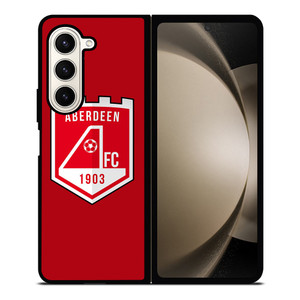 ABERDEEN FC FOOTBALL CLUB LOGO SCOTLAND Samsung Galaxy Z Fold 5 Case Cover