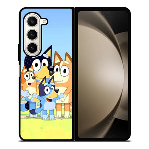 BLUEY CHARACTERS CARTOON Samsung Galaxy Z Fold 5 Case Cover