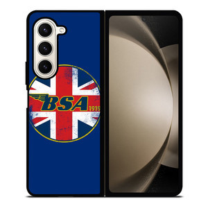 BSA MOTORCYCLE LOGO 1919 UNION JACK Samsung Galaxy Z Fold 5 Case Cover BSA MOTORCYCLE LOGO 1919 UNION JACK Samsung Galaxy Z Fold 5 Case Cover