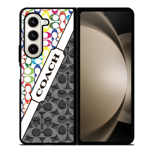 COACH NEW YORK LOGO COLORFULL BLACK ICON Samsung Galaxy Z Fold 5 Case Cover COACH NEW YORK LOGO COLORFULL BLACK ICON Samsung Galaxy Z Fold 5 Case Cover