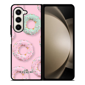 COACH NEW YORK LOGO DONUTS ICON Samsung Galaxy Z Fold 5 Case Cover