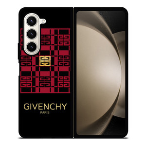 GIVENCHY PARIS LOGO RED GOLD Samsung Galaxy Z Fold 5 Case Cover