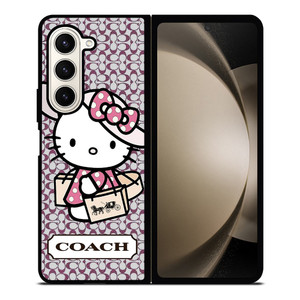 HELLO KITTY X COACH NEW YORK LOGO Samsung Galaxy Z Fold 5 Case Cover HELLO KITTY X COACH NEW YORK LOGO Samsung Galaxy Z Fold 5 Case Cover