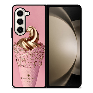 KATE SPADE NEW YORK LOGO GOLDEN ICE CREAM Samsung Galaxy Z Fold 5 Case Cover