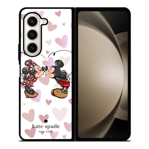 KATE SPADE NEW YORK LOGO MICKEY MINNEY MOUSE DISNEY KISS Samsung Galaxy Z Fold 5 Case Cover