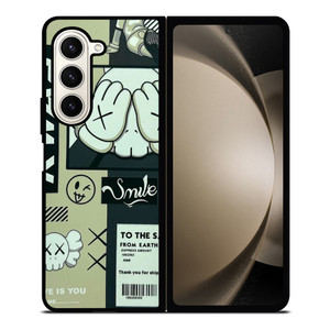 KAWS SMILE Samsung Galaxy Z Fold 5 Case Cover