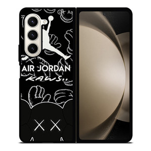 KAWS X AIR JORDAN LOGO Samsung Galaxy Z Fold 5 Case Cover