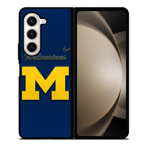 MICHIGAN WOLVERINES LOGO NIKE UNIVERSITY FOOTBALL Samsung Galaxy Z Fold 5 Case Cover
