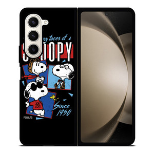 SNOOPY FACES THE PEANUTS CARTOON Samsung Galaxy Z Fold 5 Case Cover