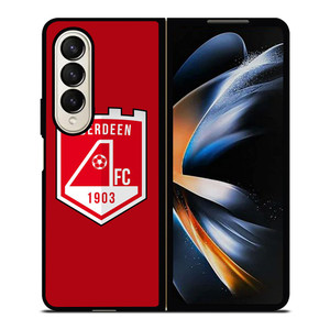 ABERDEEN FC FOOTBALL CLUB LOGO SCOTLAND Samsung Galaxy Z Fold 4 Case Cover