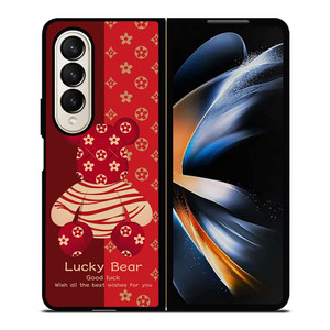 BEAR BRICK KAWS LUCKY Samsung Galaxy Z Fold 4 Case Cover BEAR BRICK KAWS LUCKY Samsung Galaxy Z Fold 4 Case Cover