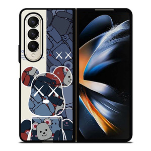 BEAR BRICK VIOLENT BEAR KAWS Samsung Galaxy Z Fold 4 Case Cover BEAR BRICK VIOLENT BEAR KAWS Samsung Galaxy Z Fold 4 Case Cover