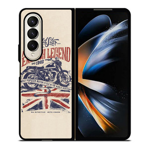 BSA MOTORCYCLE BRITISH GOLD STAR Samsung Galaxy Z Fold 4 Case Cover