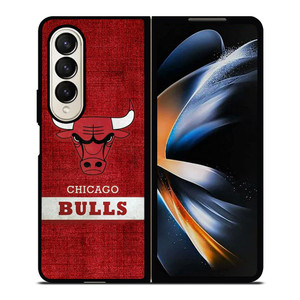 CHICAGO BULLS BASKETBALL TEAM LOGO Samsung Galaxy Z Fold 4 Case Cover