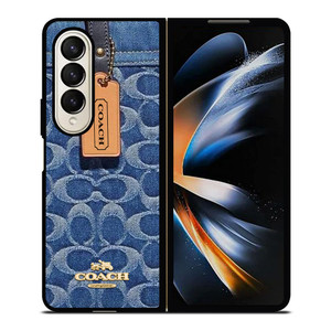 COACH NEW YORK LOGO JEANS BAG Samsung Galaxy Z Fold 4 Case Cover