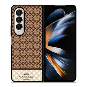 COACH NEW YORK LUXURY FASHION LOGO Samsung Galaxy Z Fold 4 Case Cover