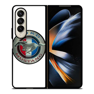 FORD MUSTANG LOGO CIRCLE Samsung Galaxy Z Fold 4 Case Cover FORD MUSTANG LOGO CIRCLE Samsung Galaxy Z Fold 4 Case Cover